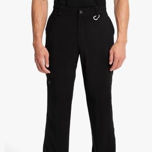 Cherokee Infinity Men’s Black Scrub Pants 6 Pockets Drawstring Size XL